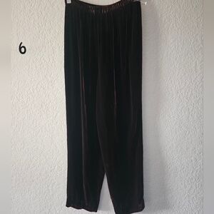 Eileen Fisher Rayon Silk Velvet Auberg Pants Look At Picture For Measurements
